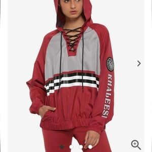 NWT Game of Thrones lace up wind breaker size Small